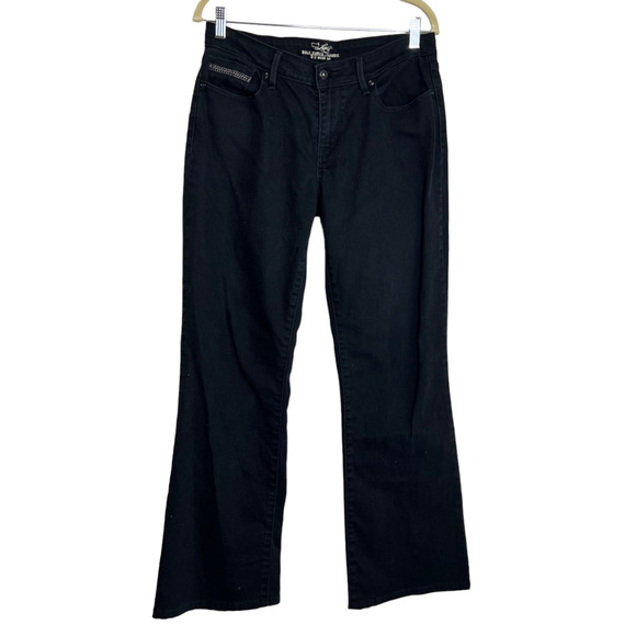Levis Womens Jeans Size 31 Black Bold Curve Classic Boot Cut - Picture 3 of 6